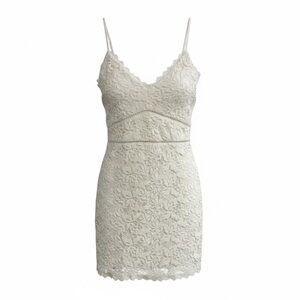 Abercrombie & Fitch Cream Lace Chemise Slip